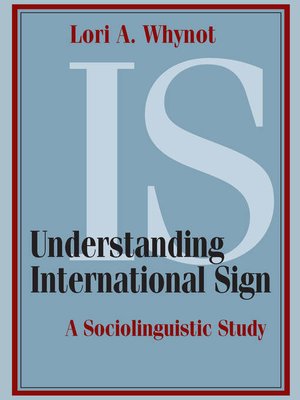 cover image of Understanding International Sign